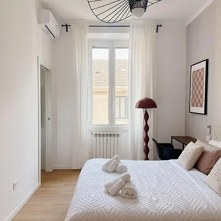 Sempione Designer 2 Bedrooms 24h Supermarket Nightlife Tram To Duomo Lägenhet Milano